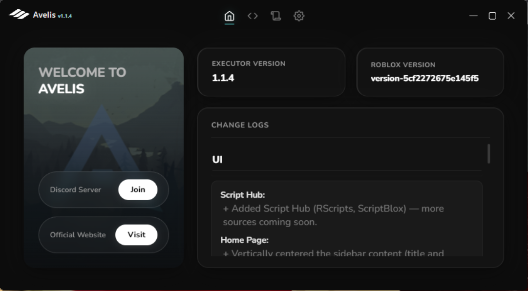 Avelis interface overview